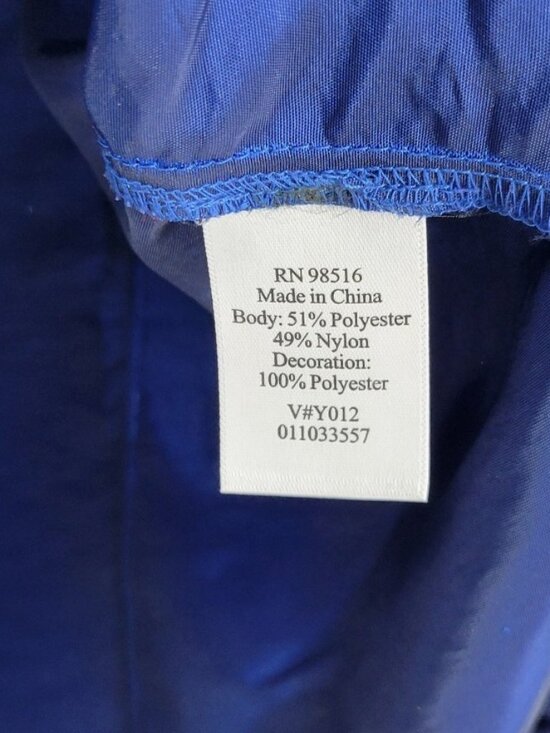 Coldwater Creek 1X Blue Button Up Blouse Embroidered Dressy Elegant Evening - Picture 3 of 5